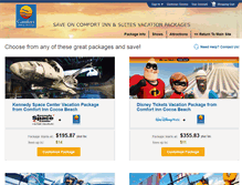 Tablet Screenshot of cocoabeachportcanaveralhotel.reserveorlando.com